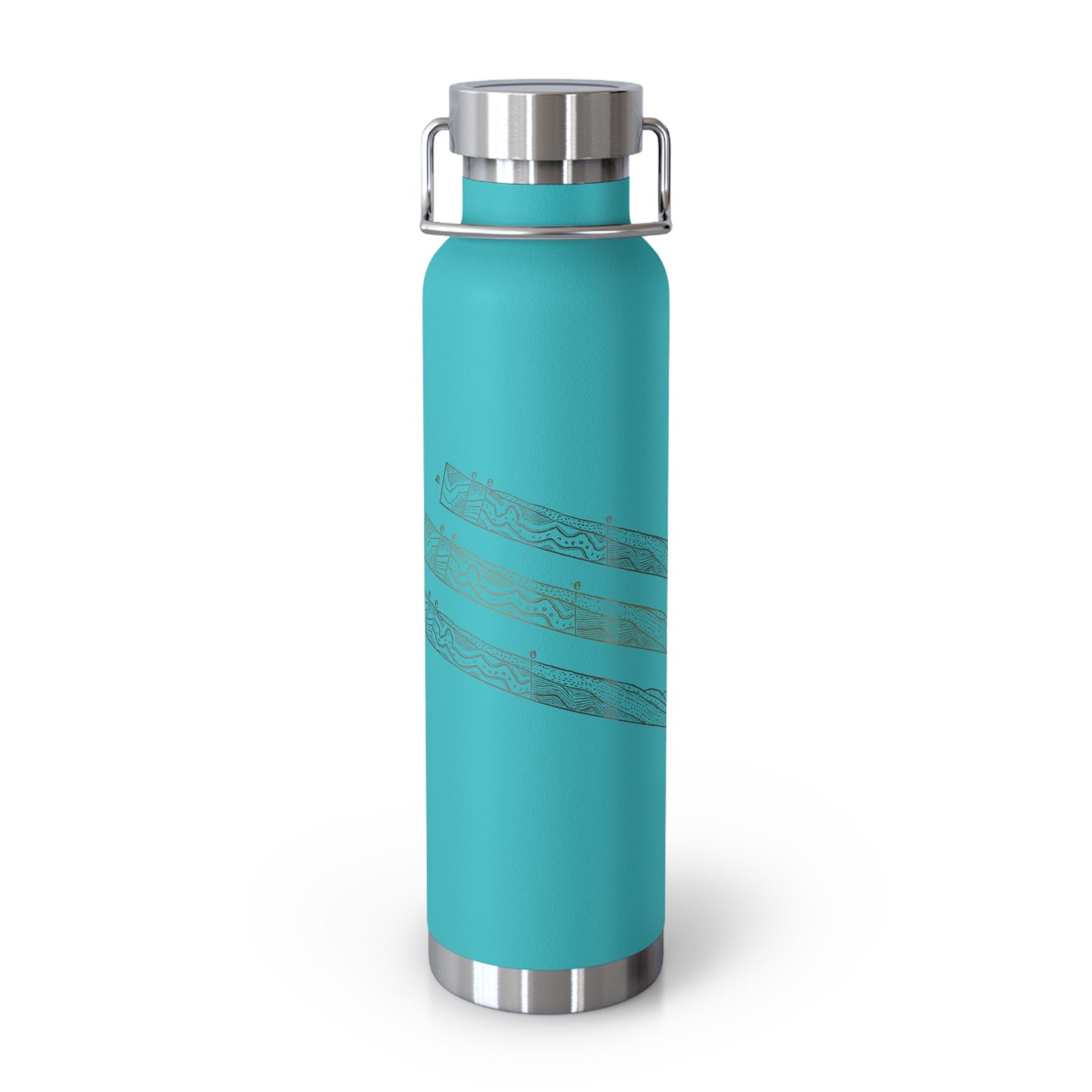 Chromatic Layers Unleashed - Copper Vacuum Insulated Bottle (22oz)
