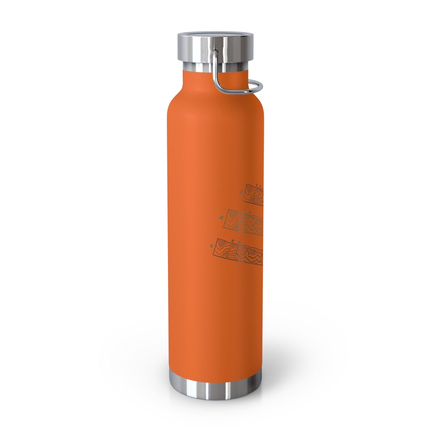 Chromatic Layers Unleashed - Copper Vacuum Insulated Bottle (22oz)