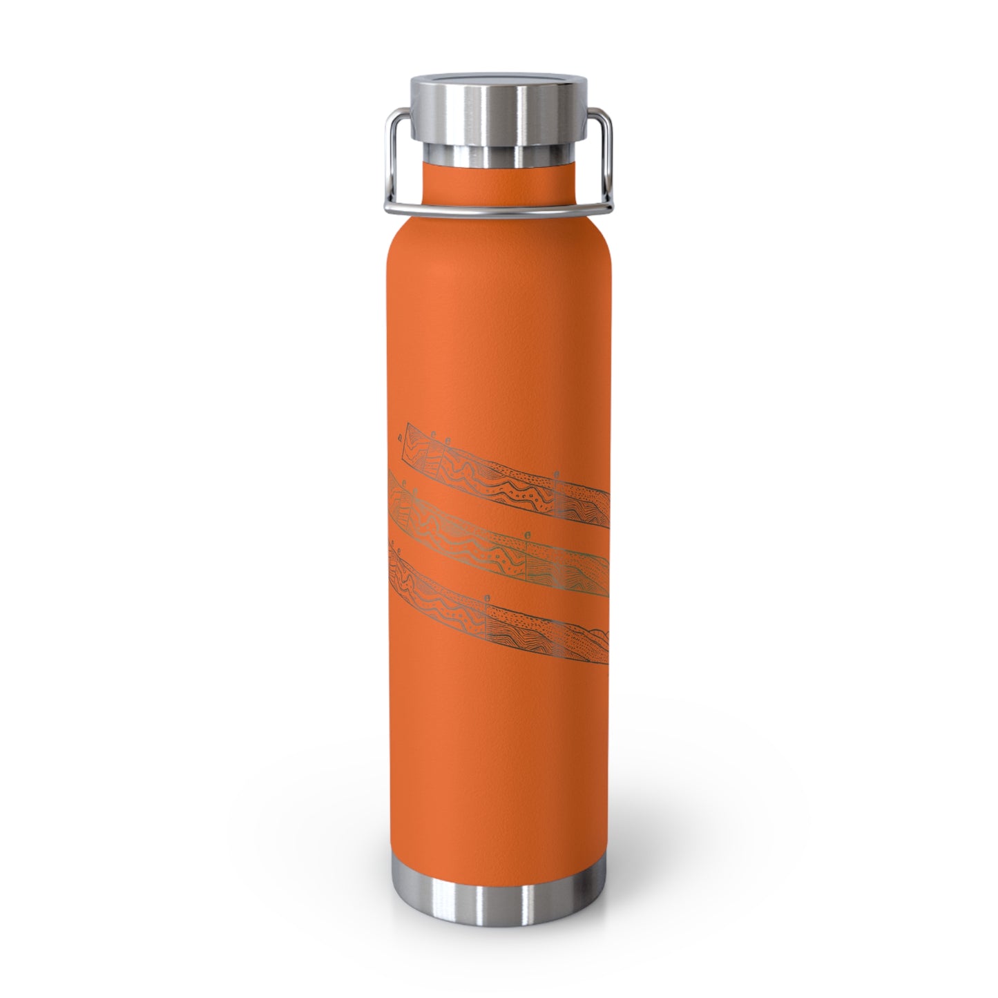 Chromatic Layers Unleashed - Copper Vacuum Insulated Bottle (22oz)