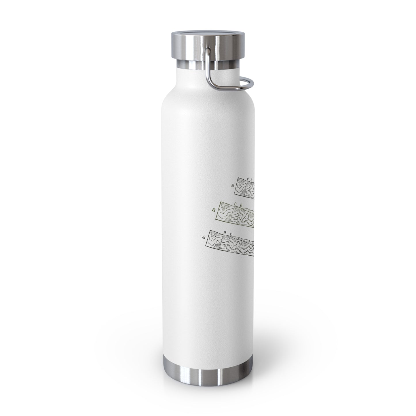 Chromatic Layers Unleashed - Copper Vacuum Insulated Bottle (22oz)
