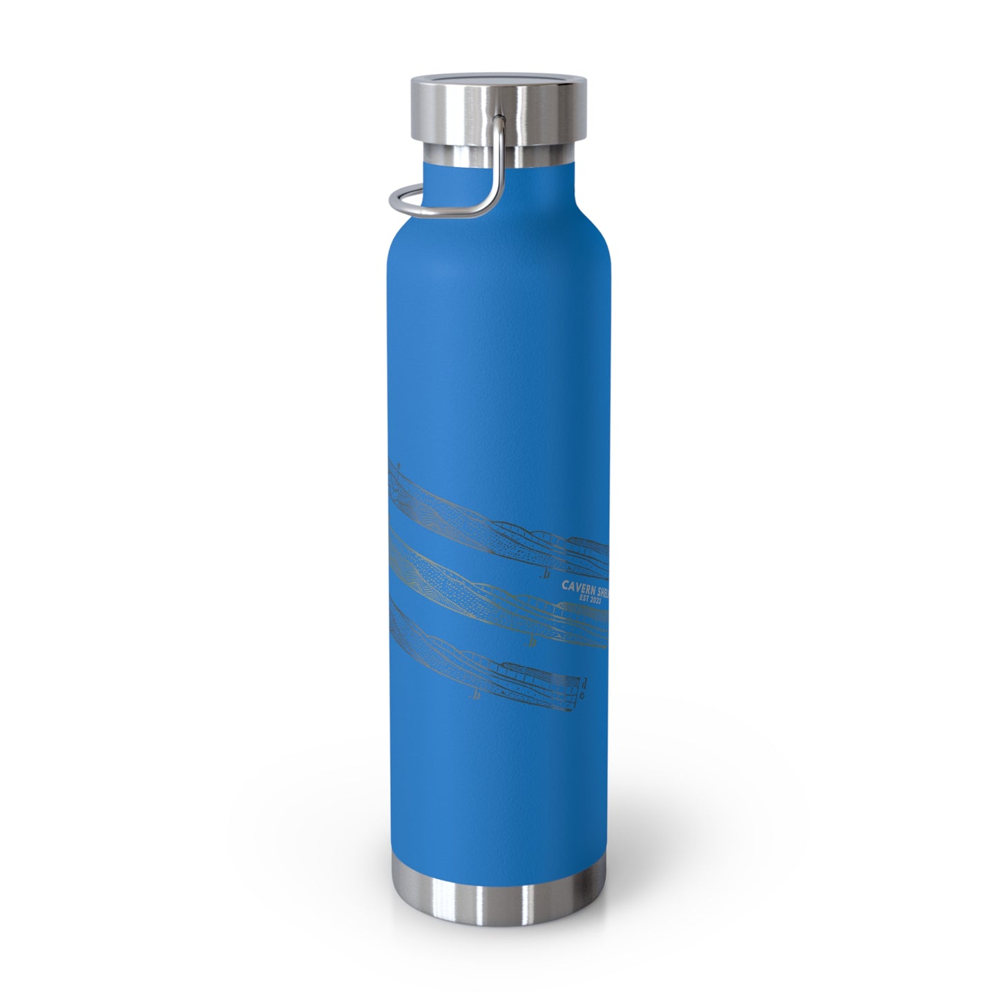 Chromatic Layers Unleashed - Copper Vacuum Insulated Bottle (22oz)