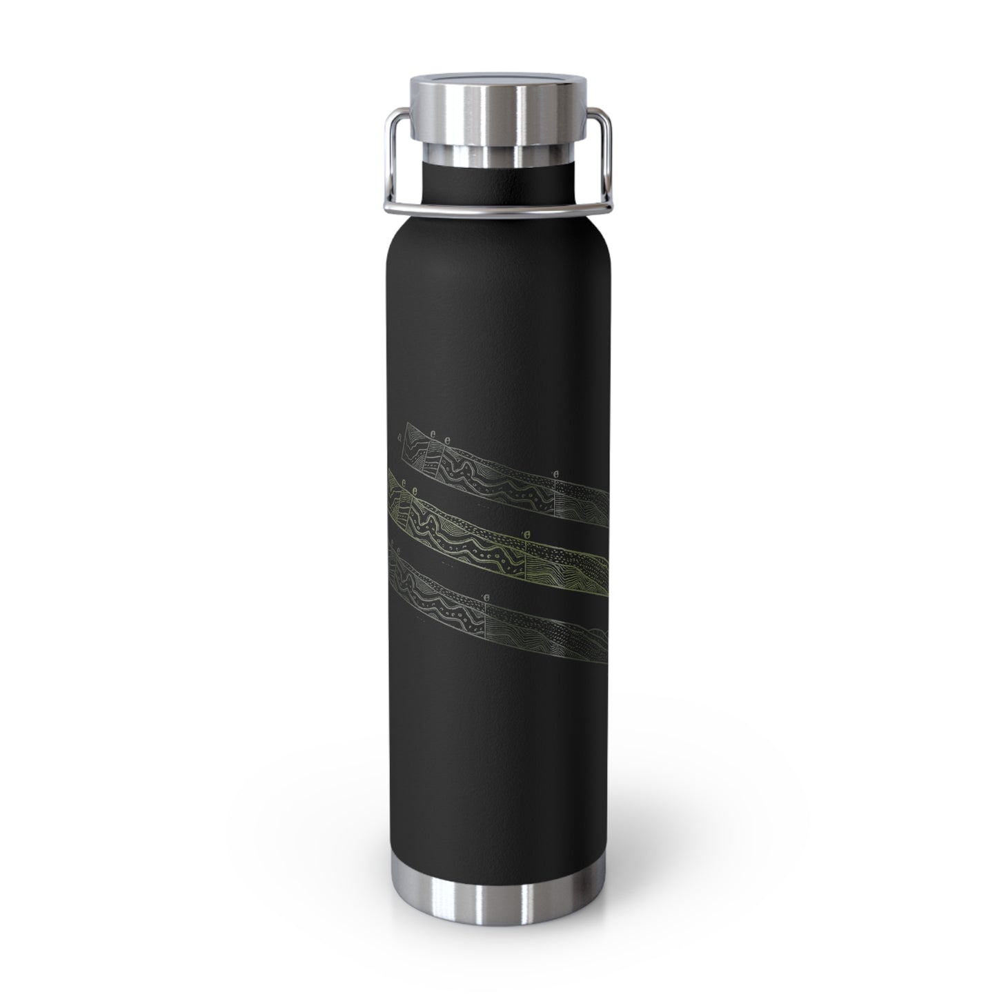 Chromatic Layers Unleashed - Copper Vacuum Insulated Bottle (22oz)