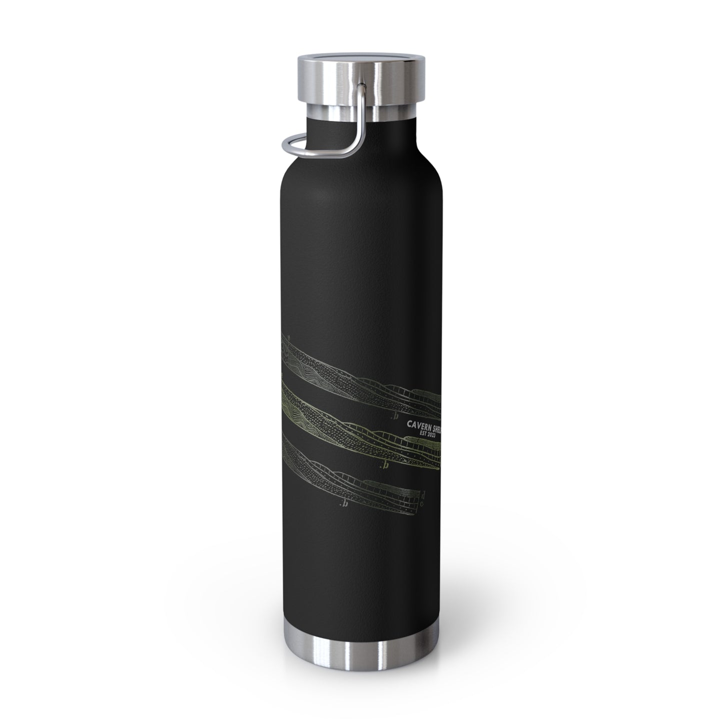 Chromatic Layers Unleashed - Copper Vacuum Insulated Bottle (22oz)