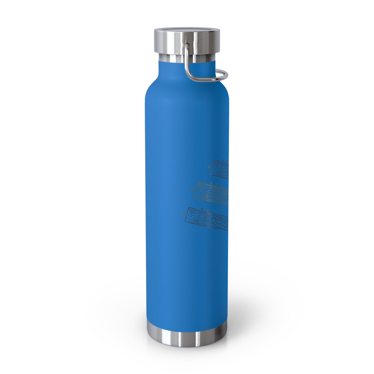 Chromatic Layers Unleashed - Copper Vacuum Insulated Bottle (22oz)