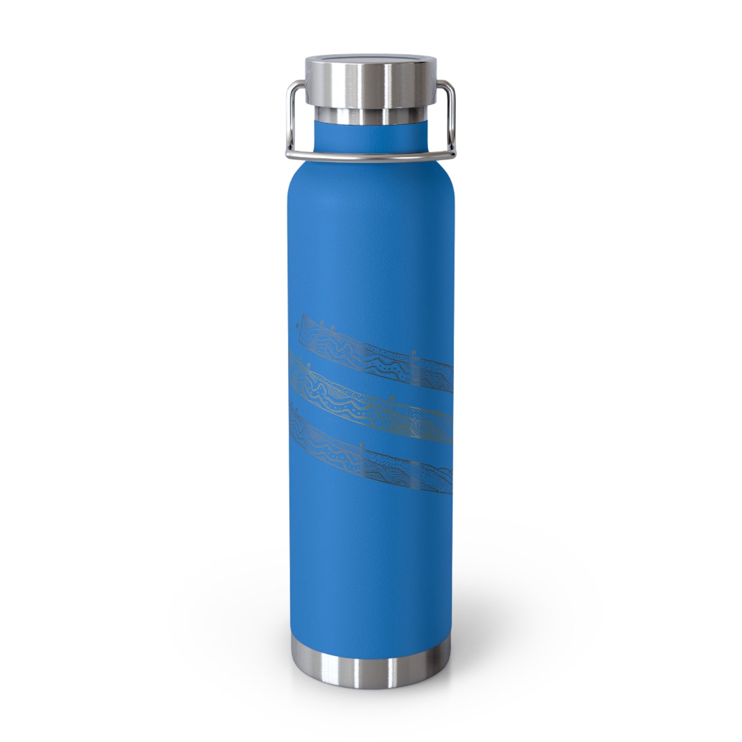 Chromatic Layers Unleashed - Copper Vacuum Insulated Bottle (22oz)