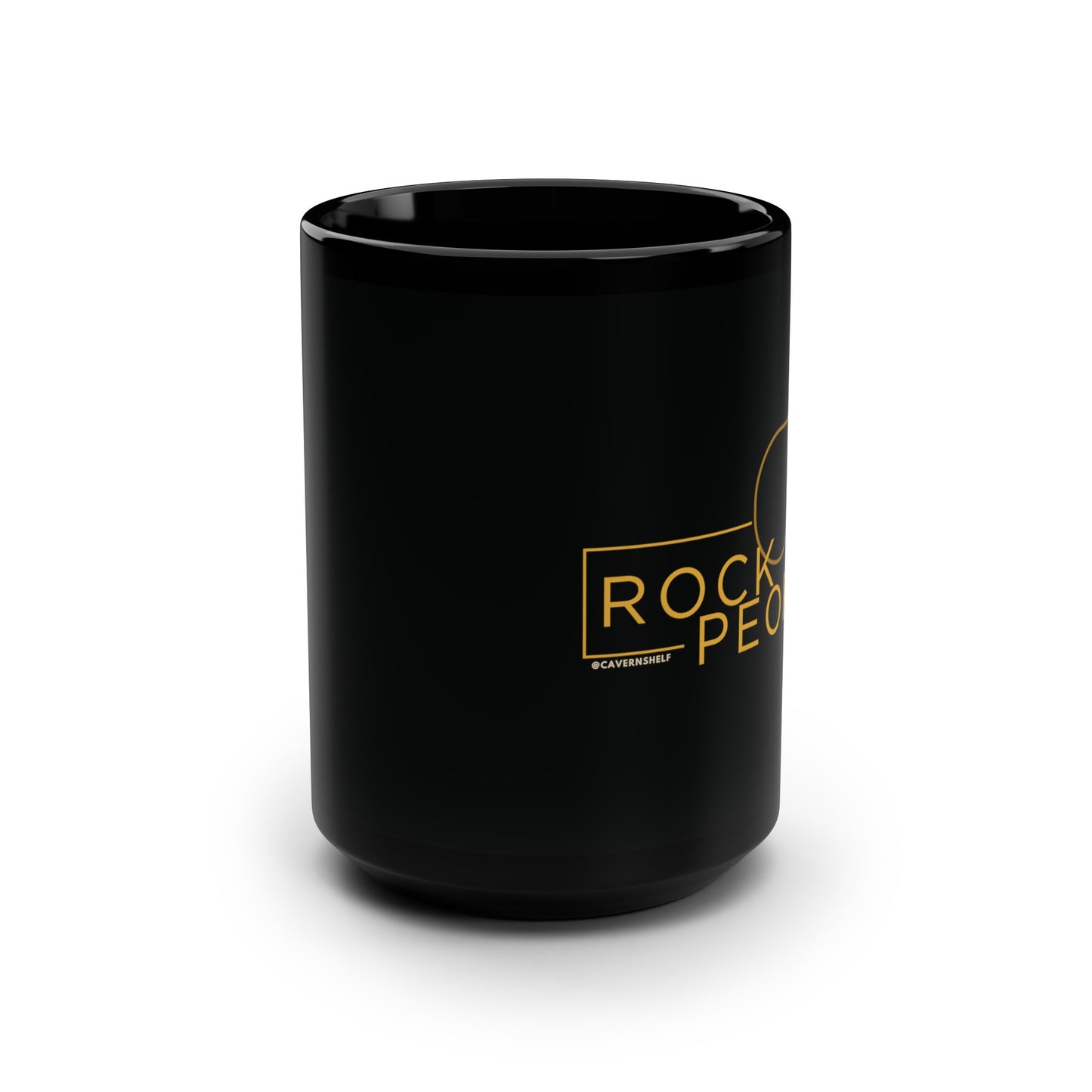 Rock People - Ceramic Mug (Black, 15oz)