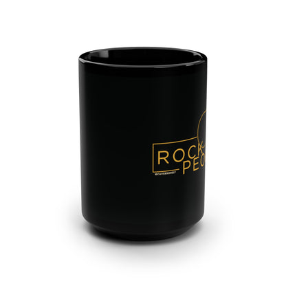 Rock People - Ceramic Mug (Black, 15oz)