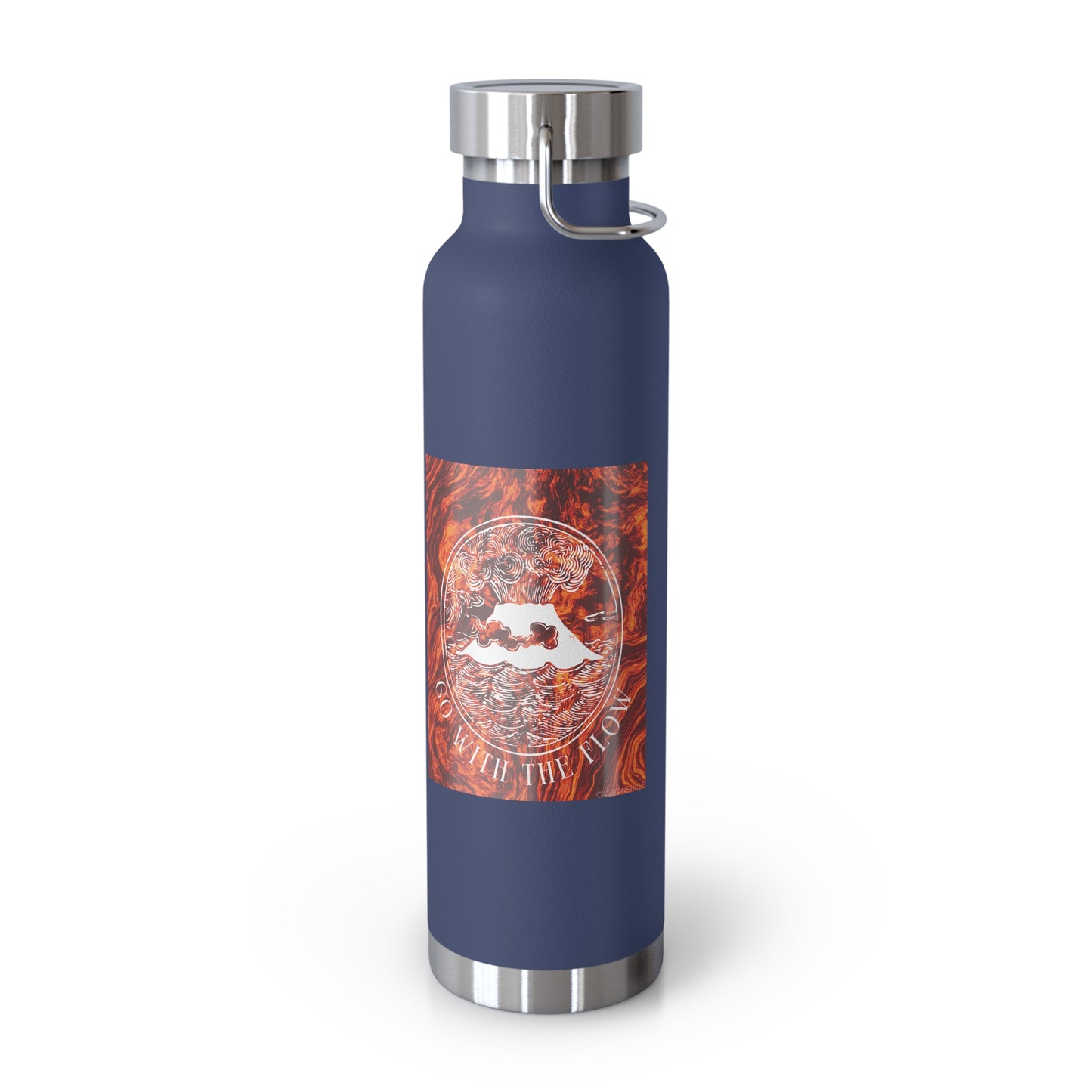 Go With the Flow - Copper Vacuum Insulated Bottle (22oz)