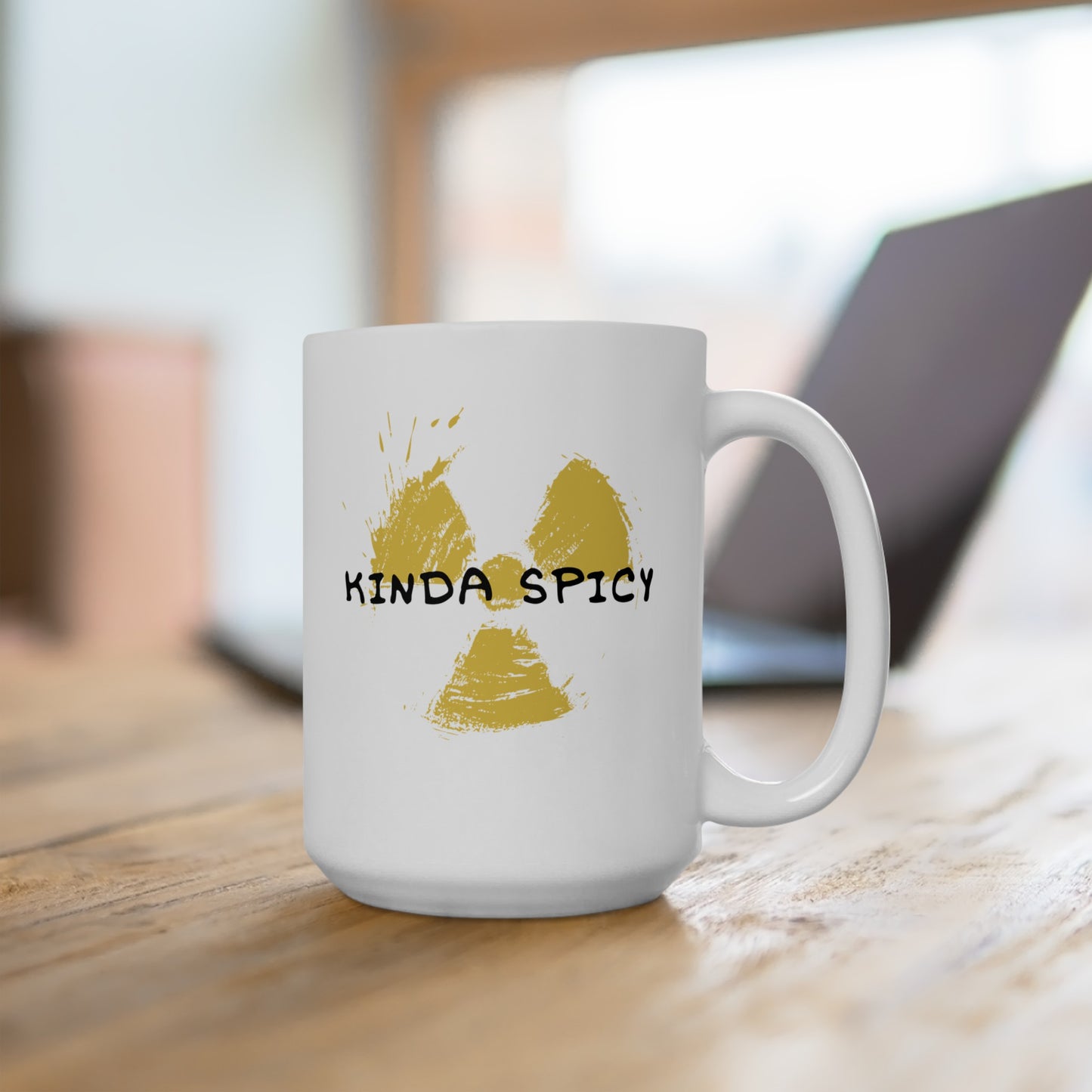 Kinda Spicy - Ceramic Mug (White, 15oz)