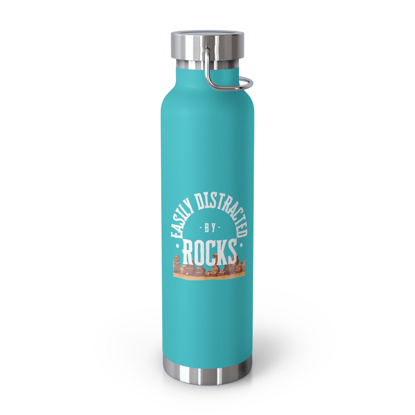 Easily Distracted by Rocks - Copper Vacuum Insulated Bottle (22oz)