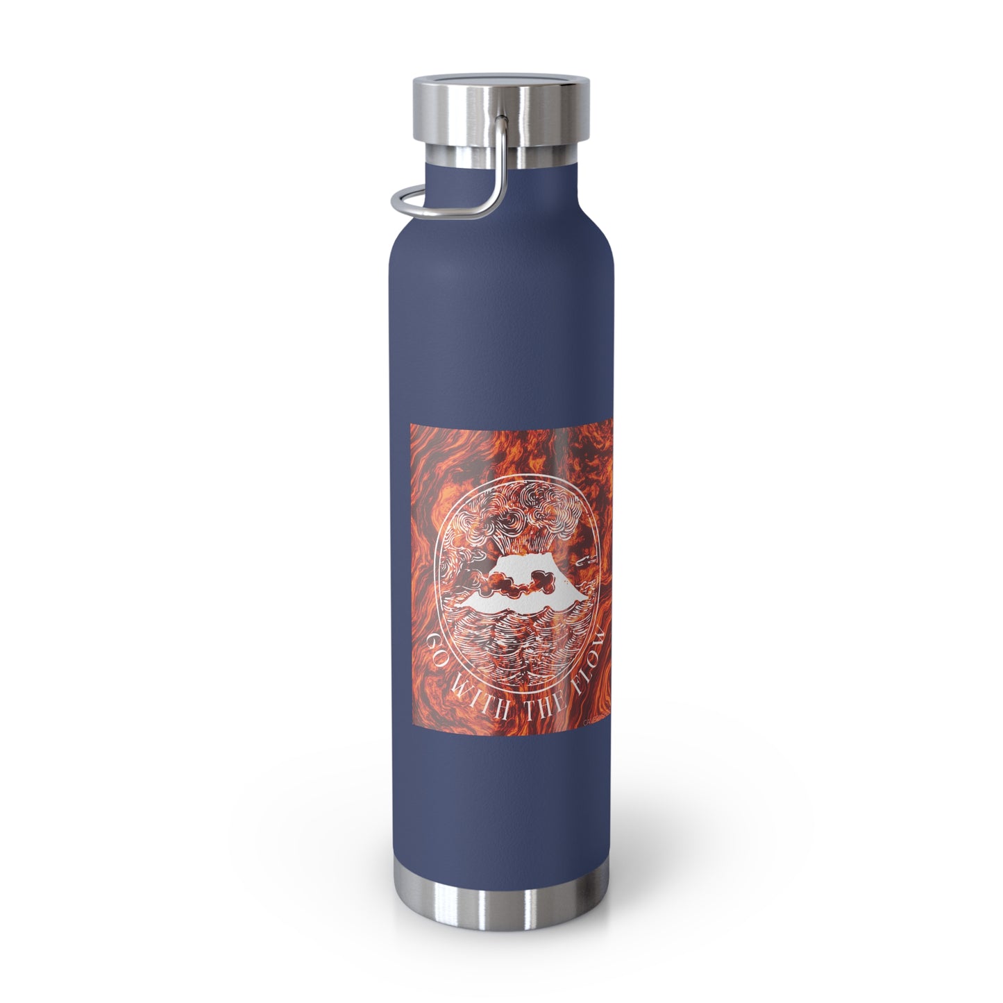 Go With the Flow - Copper Vacuum Insulated Bottle (22oz)