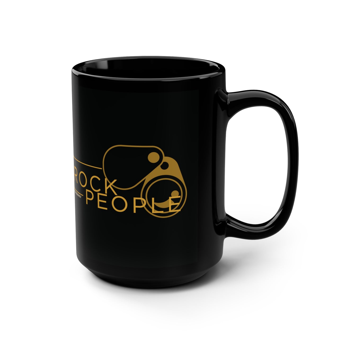 Rock People - Ceramic Mug (Black, 15oz)