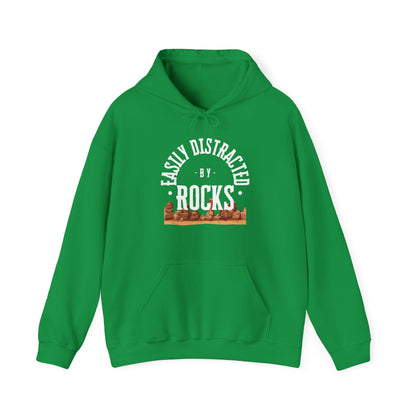 Easily Distracted by Rocks - Unisex Heavy Blend™ Hooded Sweatshirt