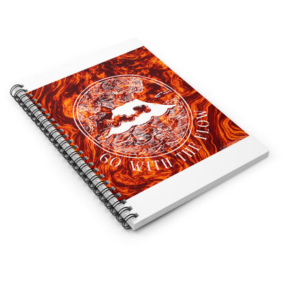 Go With the Flow - Spiral Notebook - Ruled Line